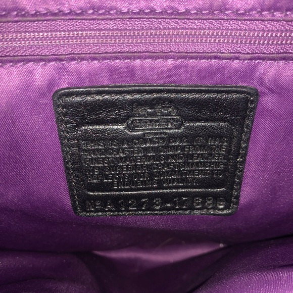 Silver COACH Shoulder Purse/ Handbag-Vintage - Picture 4 of 6